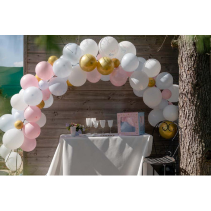 A-One Brand - Ballongbåge Girl or Boy med 50 ballonger och 5 m band