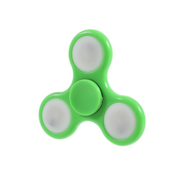 UTGATT5 - Fidget Tri-Spinner med LED Lampor - Grön