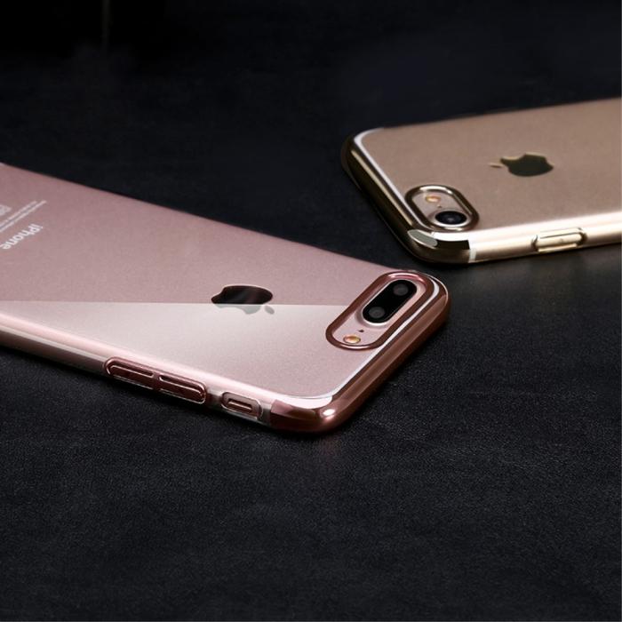 BASEUS - Baseus Glitter Mobilskal till iPhone 7 Plus - Rose Gold