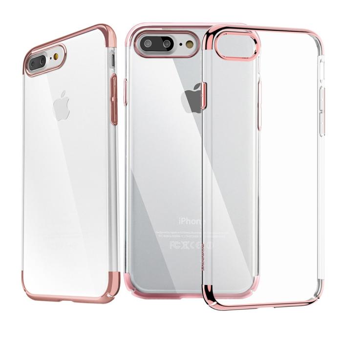 BASEUS - Baseus Glitter Mobilskal till iPhone 7 Plus - Rose Gold