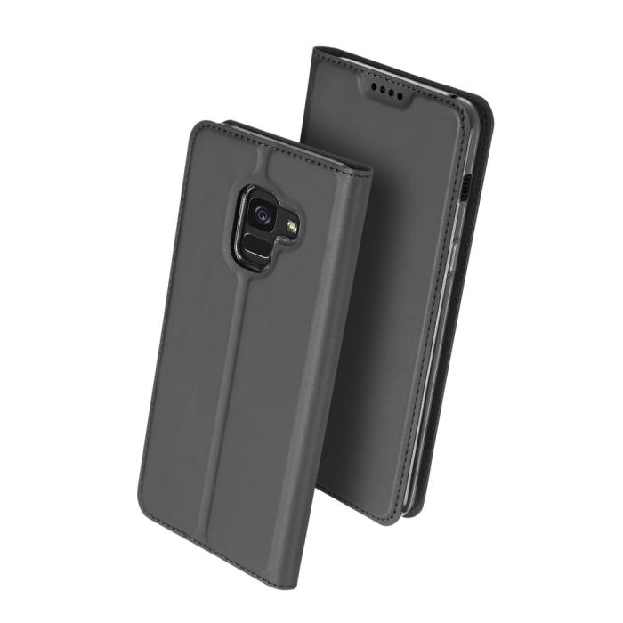Dux Ducis - DUX DUCIS Plånboksfodral till Samsung Galaxy A8 (2018) - Grå