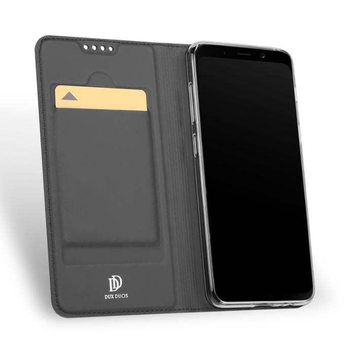 Dux Ducis - DUX DUCIS Plånboksfodral till Samsung Galaxy A8 (2018) - Grå