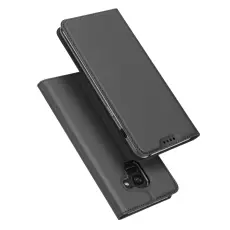 Dux Ducis - DUX DUCIS Plånboksfodral till Samsung Galaxy A8 (2018) - Grå