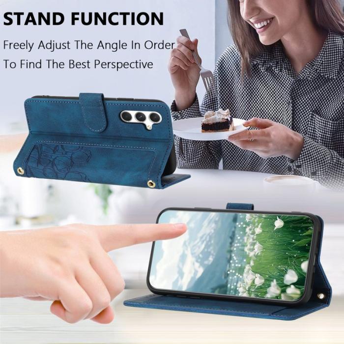 OEM - Tulip Samsung Galaxy S26 Plus Fodral KonstLäder - Blå