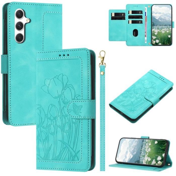 OEM - Tulip Samsung Galaxy S26 Plus Fodral KonstLäder - Grön