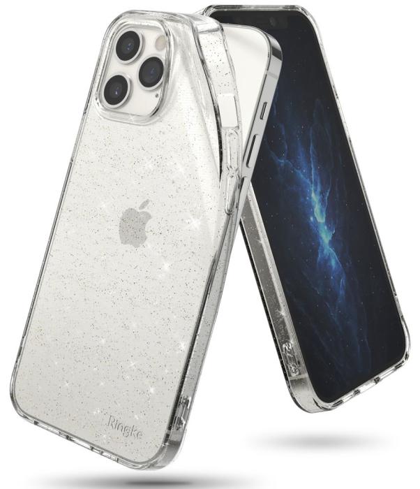 UTGATT5 - RINGKE Air Mobilskal iPhone 12 & 12 Pro - Glitter Clear