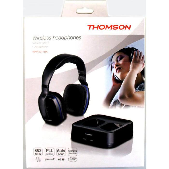 Hama - THOMSON Hörlur WHP3311 Trådlös Svart Over-Ear 100m