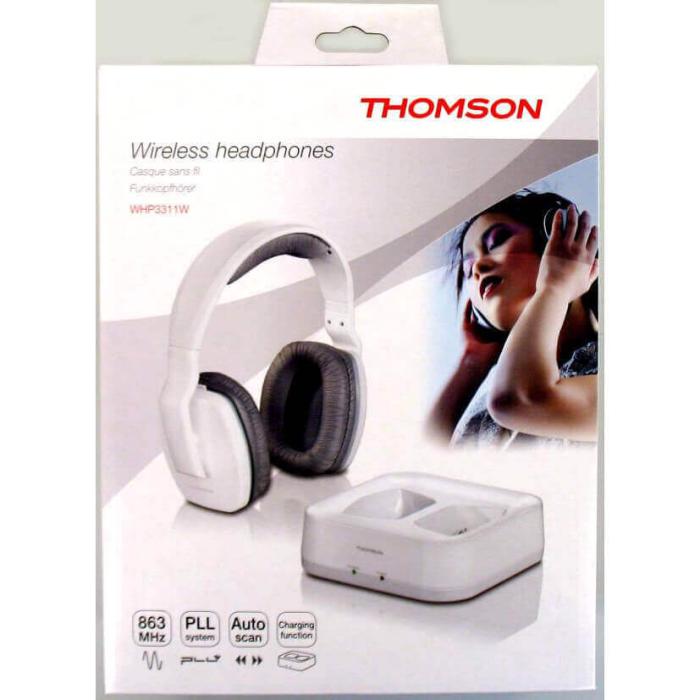 UTGATT1 - THOMSON Hörlur WHP3311 Trådlös Vit Over-Ear 100m
