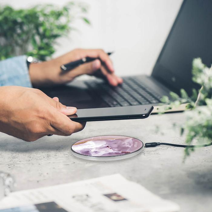 UTGATT5 - Babaco TrÃ¥dlÃ¶s laddare 10W Premiumglas Abstract 009