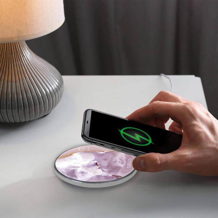 UTGATT5 - Babaco TrÃ¥dlÃ¶s laddare 10W Premiumglas Abstract 009