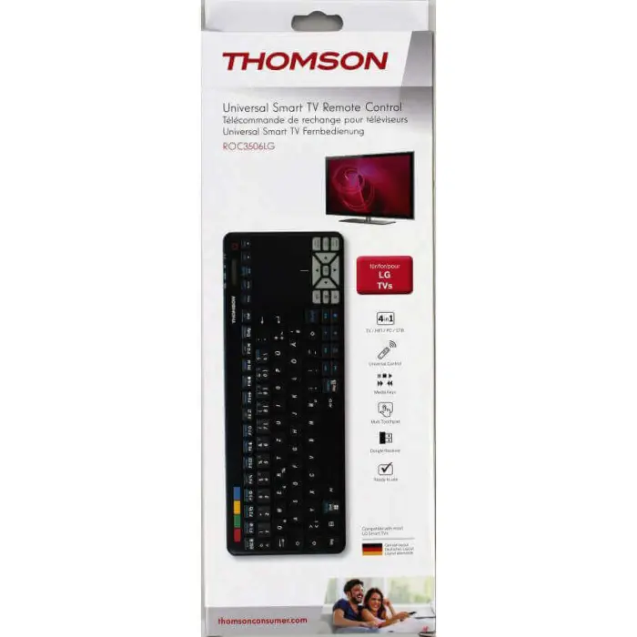 Hama - THOMSON SMART TV Fjärrkontroll 4in1 LG Samt Nordisk Layout