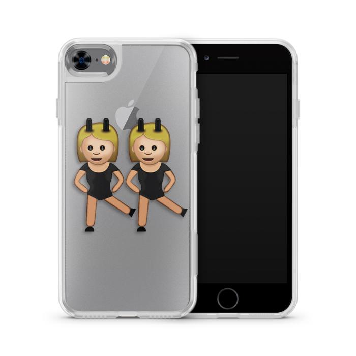 UTGATT5 - Fashion mobilskal till Apple iPhone 7 - Emoji Dancing Girls