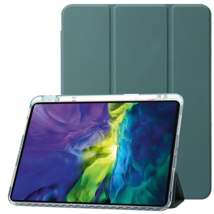 OEM - iPad Pro 12.9 (2018/2020/2021/2022) Fodral Med Pennfack - Grön