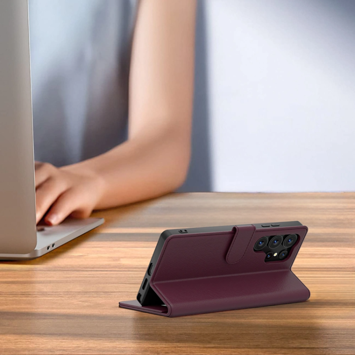 Tech-Protect - Tech-Protect Plånboksfodral För Galaxy A36/A56/A37 5G - Mulberry