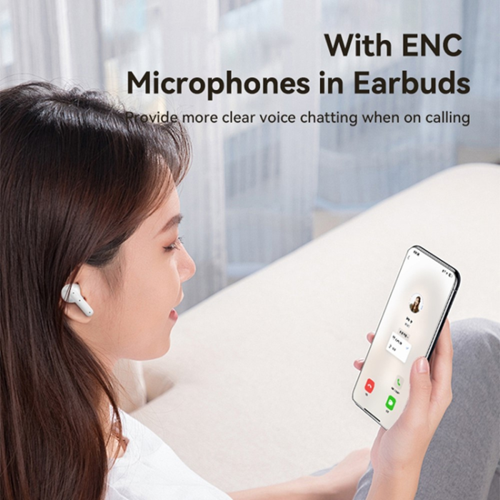 Yesido - YESIDO TWS Trådlös Hörlurar Bluetooth ANC+ENC TWS28 - Beige