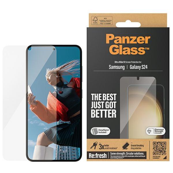PanzerGlass Galaxy S24 Härdat Glas Skärmskydd Ultra-Wide Fit