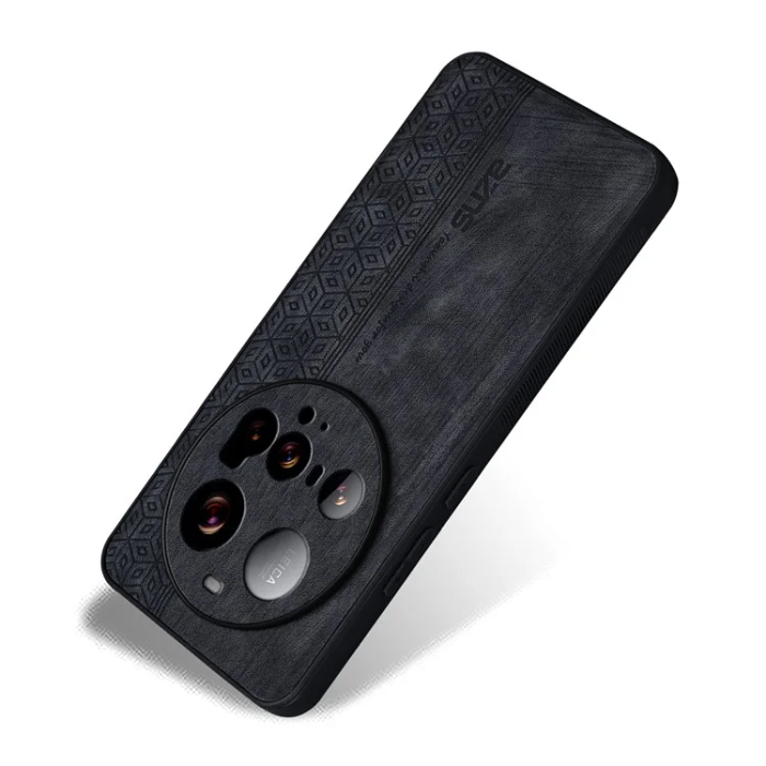 AZNS - Azns Xiaomi 15 Ultra Mobilskal Läder Shell - Svart