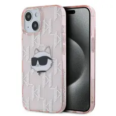 KARL LAGERFELD - Karl Lagerfeld iPhone 14/15/13 Mobilskal IML Choupette Head - Rosa