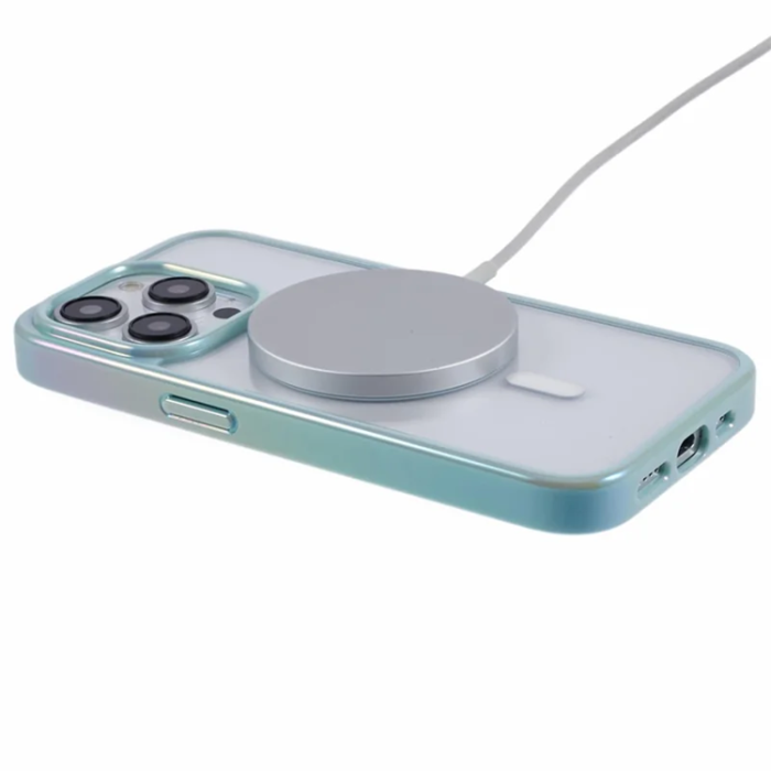 KIGC - KIGC iPhone 15 Pro Mobilskal Magsafe Dazzling Color - Grön