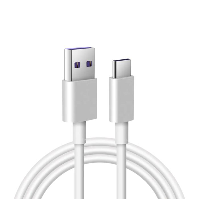 SiGN - SiGN SuperCharge USB-C till USB-A kabel 5A, 2m - Vit