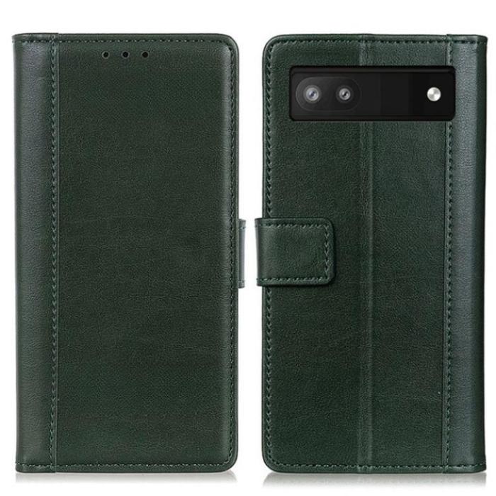 A-One Brand - Google Pixel 6a Plånboksfodral PU-Läder Folio Flip - Grön