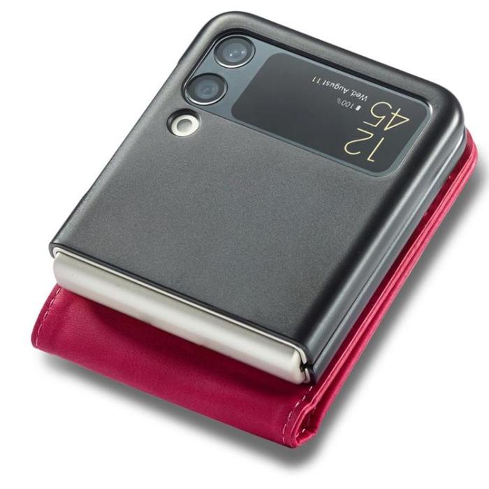 UTGATT1 - LC.IMEEKE Galaxy Z Flip 4 Plånboksfodral PU-Läder - Rosa
