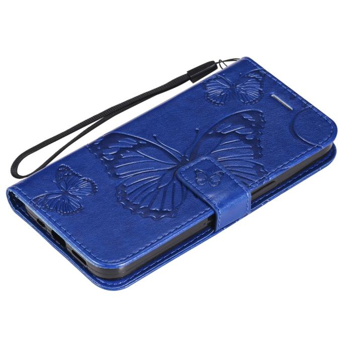 OEM - Fjärilar Plånboksfodral iPhone 13 Mini - Blå