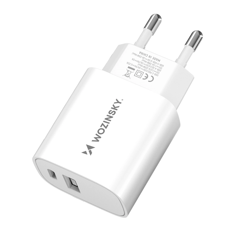 Wozinsky WGWCW USB-A USB-C 20W Väggladdare - Vit | 505295 | AlltMobil