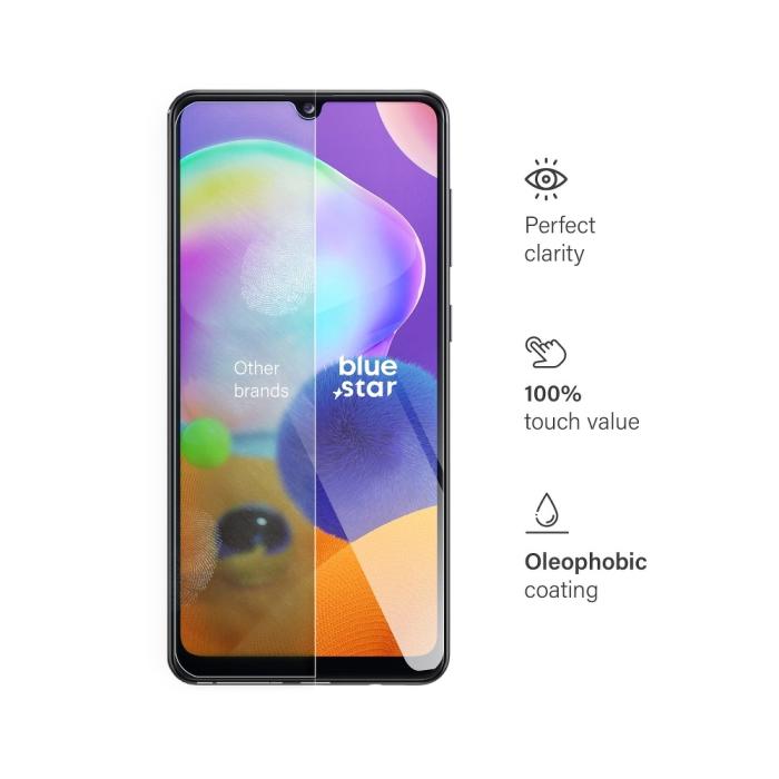 Blue Star - Blue Star Härdat Glas Skärmskydd till Samsung Galaxy A31