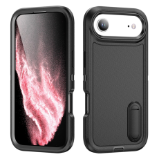 A-One Brand - iPhone 17 Air Mobilskal Kickstand Silikon - Svart