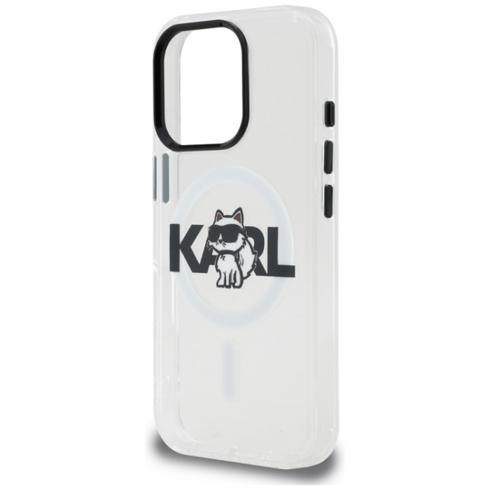KARL LAGERFELD - KARL LAGERFELD Mobilskal För iPhone 16 Pro MagSafe IML Choupette Sketch