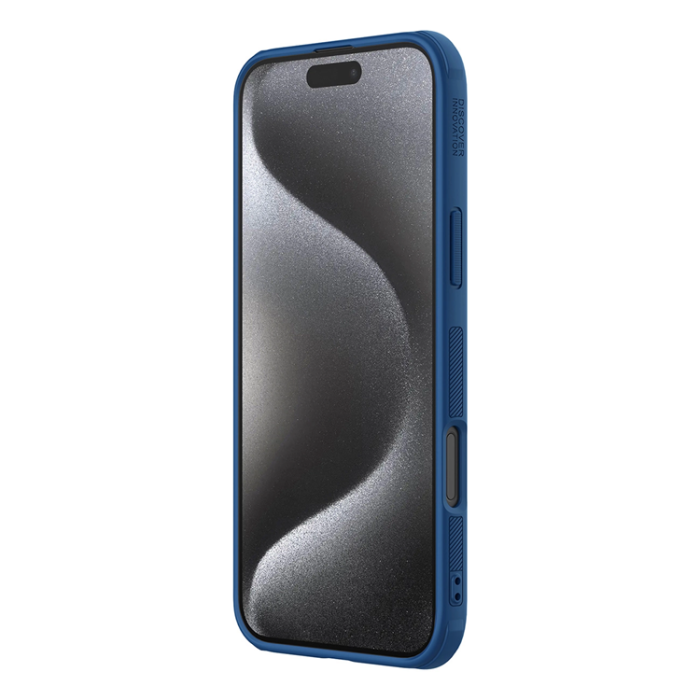 Nillkin - Nillkin iPhone 16 Pro Mobilskal Super Frosted Shield Pro - Blå