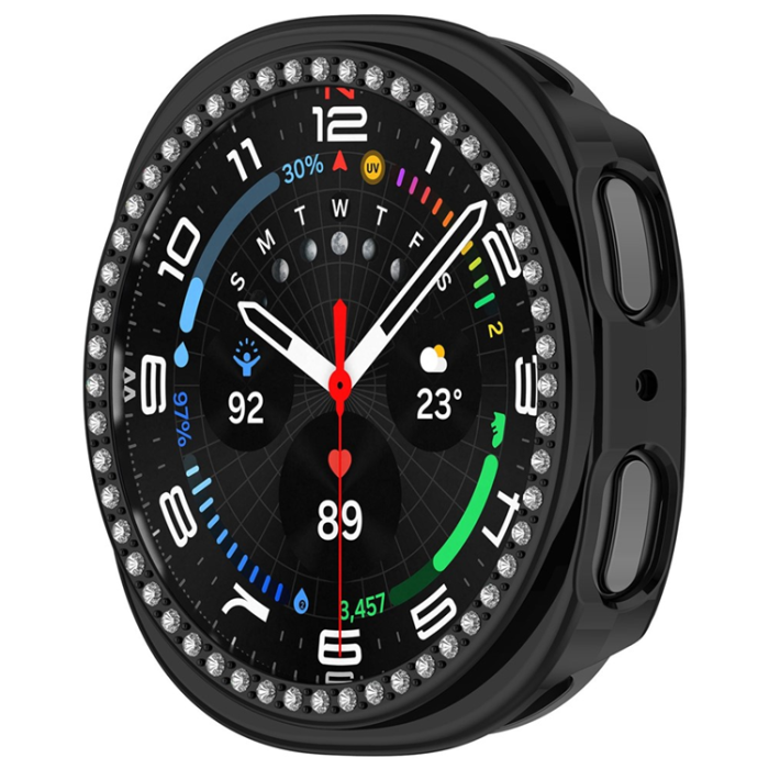 A-One Brand - Galaxy Watch 8 (44mm) Skal Rhinestone Decor Hollow