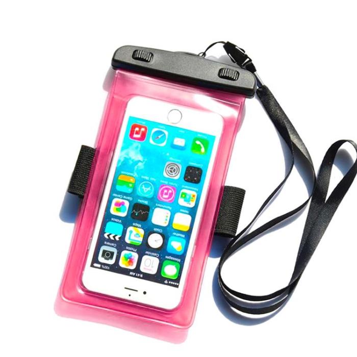 OEM - Vattentätt Mobilfodral PVC Armband - Rosa