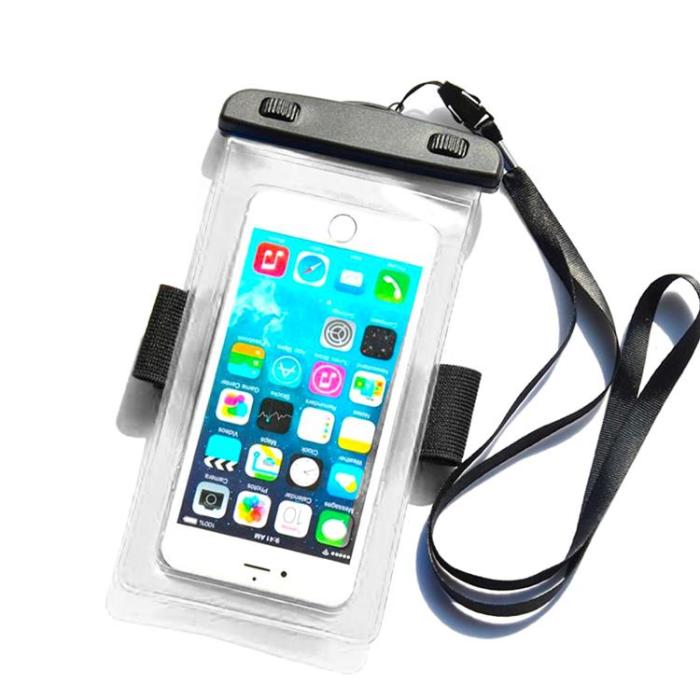 OEM - Vattentätt Mobilfodral PVC Armband - Transparent