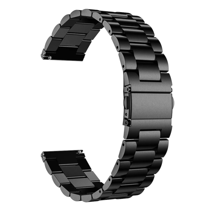 A-One Brand - Galaxy Watch 4 44mm/Classic 46mm Armband Metall - Svart