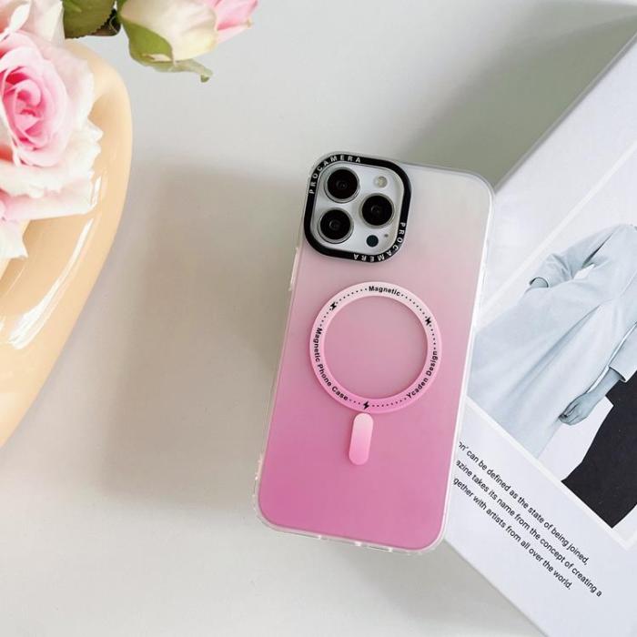 OEM - iPhone 14 Mobilskal Magsafe Gradient - Rosa