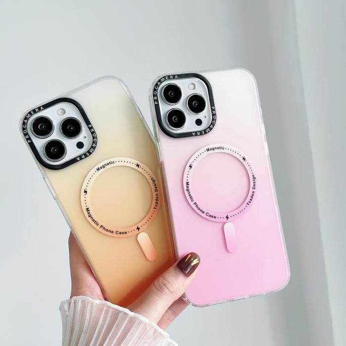 OEM - iPhone 14 Mobilskal Magsafe Gradient - Rosa