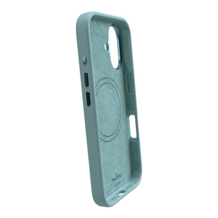 Puro - Puro iPhone 16 Mobilskal Magsafe Icon Pro Silikon - Grön