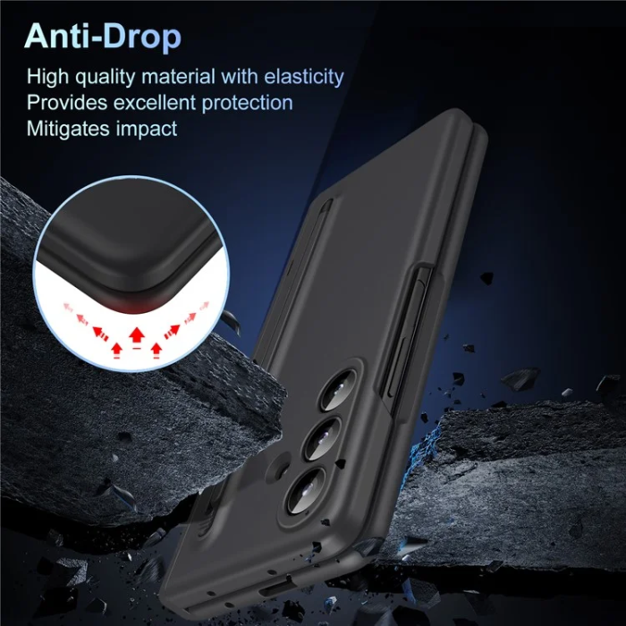 A-One Brand - Galaxy Z Fold 7 Mobilskal Kickstand med Stylus och Härdat Glas