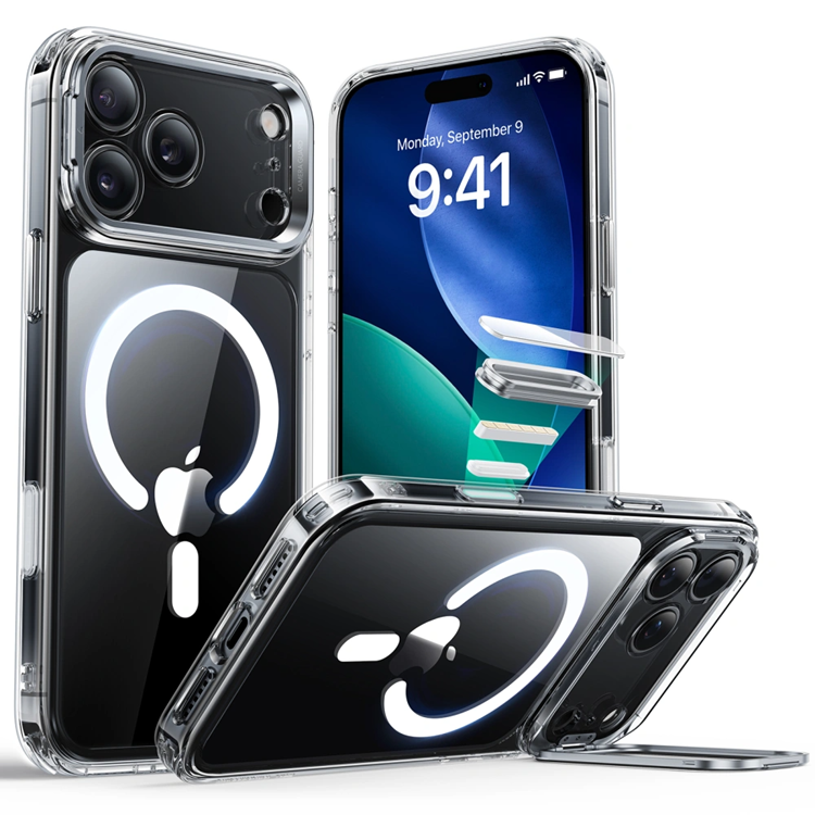 ESR iPhone 17 Pro Max Mobilskal Magsafe Kickstand Classic Hybird - Clear | 2353 | AlltMobil
