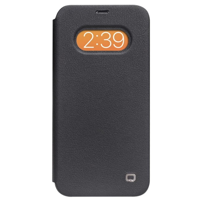 QIALINO - QIALINO iPhone 12 Pro Max Fodral Äkta Läder Cowhide - Svart