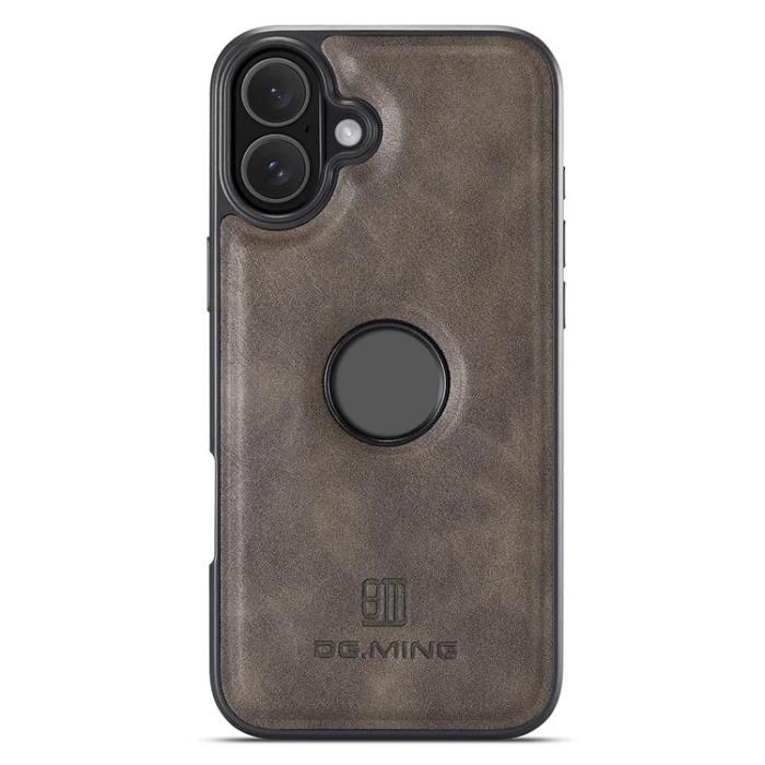 DG.MING - DG.MING iPhone 16 Plus Mobilskal Anti-Drop Läder - Coffee