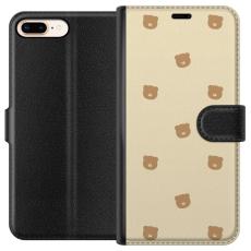 iSecrets - Plånboksfodral till Apple iPhone 8 Plus med Björnmönster