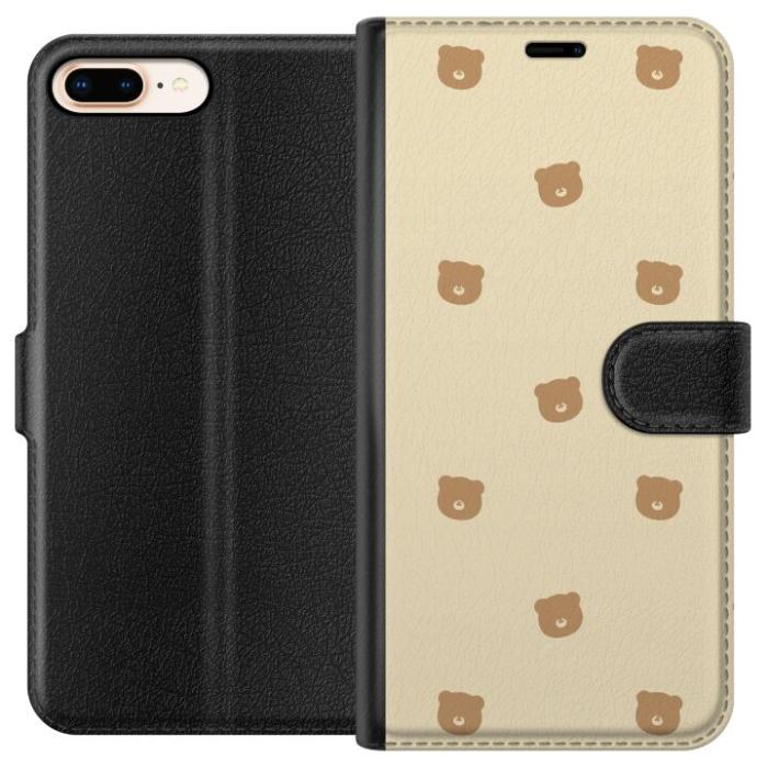 iSecrets - Plånboksfodral till Apple iPhone 8 Plus med Björnmönster