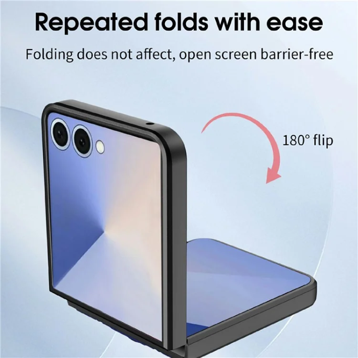 A-One Brand - Galaxy Z Flip 7 Mobilskal Kickstand - Svart
