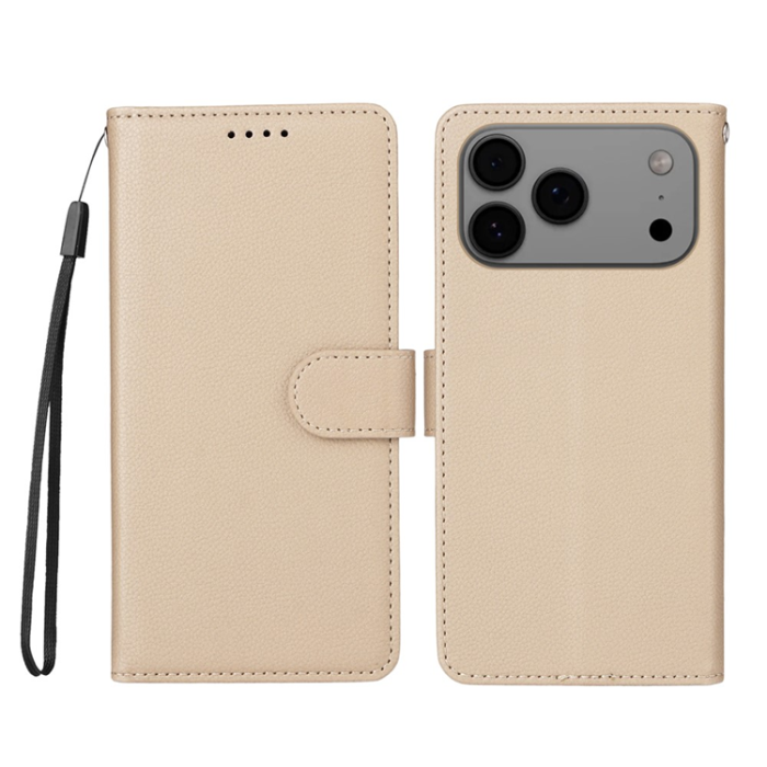A-One Brand - iPhone 17 Pro Max Plånboksfodral RFID Blocking med Handledsrem