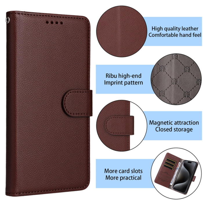 A-One Brand - iPhone 17 Pro Max Plånboksfodral RFID Blocking med Handledsrem