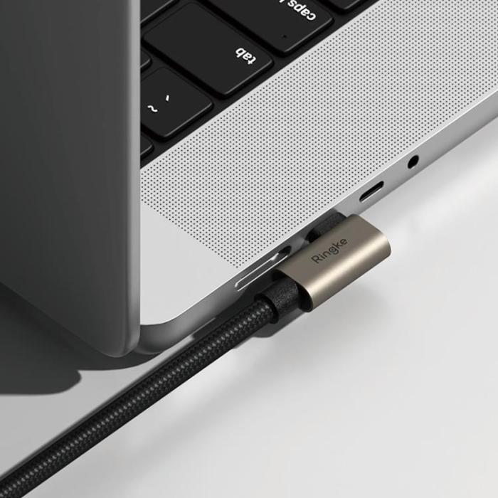 Ringke - Ringke USB 3.2 Gen 2x2 Type-C 90 Degree Kabel PD 240W 200cm