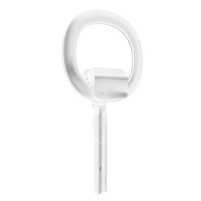 OEM - LED Ring light Tripod/Selfiestick med fjärrkontroll - Vit